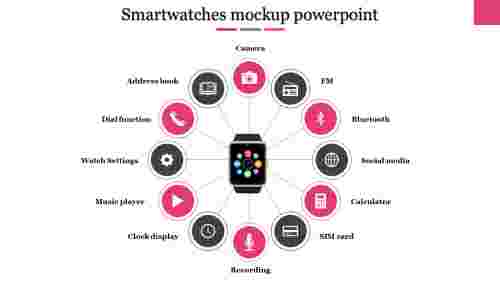 Smartwatches mockup powerpoint